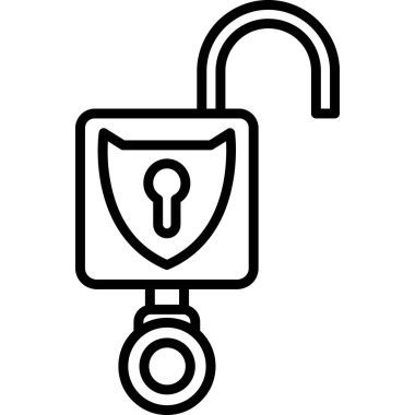 ikon vektör illüstrasyonunu kilitle