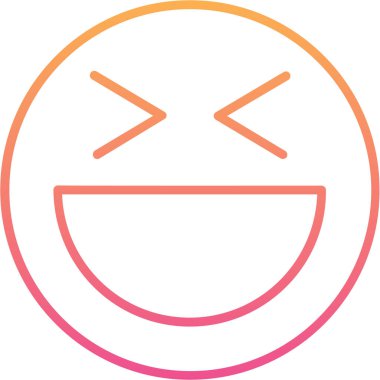 Gülümse ikon vektör illüstrasyonu