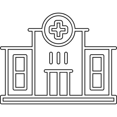 tıbbi yapı izole edilmiş ikon vektör illüstrasyon tasarımı