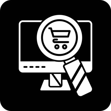 vektör çevrimiçi alışveriş simgesi
