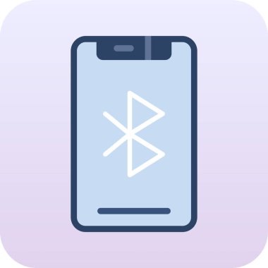 Bluetooth modern ikon vektör çizimi