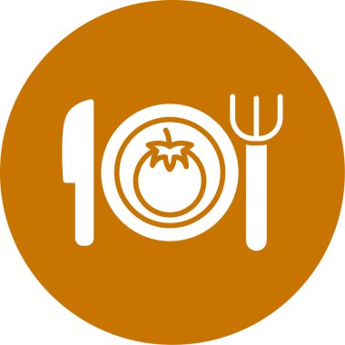 Gıda simgesinin vektör illüstrasyonu