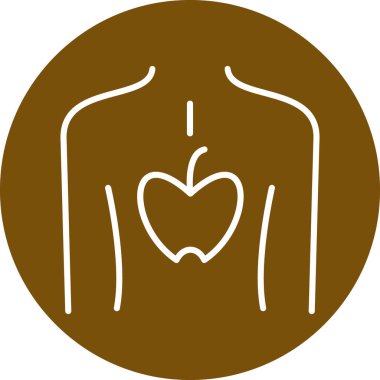 Kalp ikonu vektör illüstrasyonu