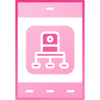 cep telefonu simgesi, vektör illüstrasyonu