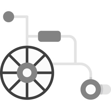 Tekerlek simgesi, vektör çizimi