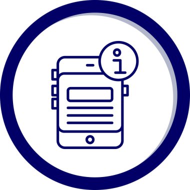 Cep telefonu. Web simgesi basit tasarım