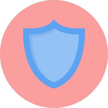 Kalkan. Web simgesi basit illüstrasyon