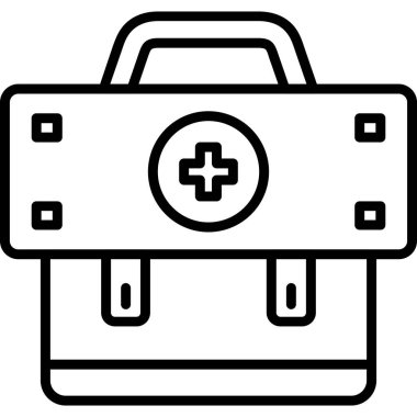 Evrak çantası vektör simgesi içeren çanta