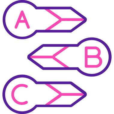 ok simgesi, vektör illüstrasyonu basit tasarım