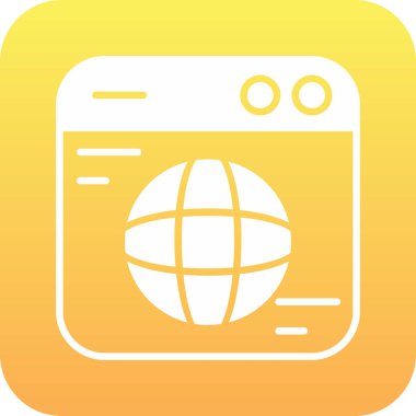 Web sitesi ve mobil tasarım simgesi