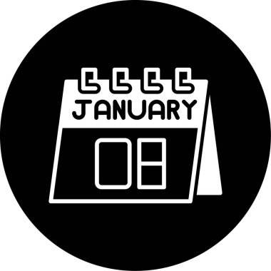 Takvim simgesi vektör illüstrasyonu