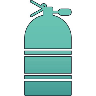 Mavi sprey kutusu, illüstrasyon, beyaz arkaplanda vektör