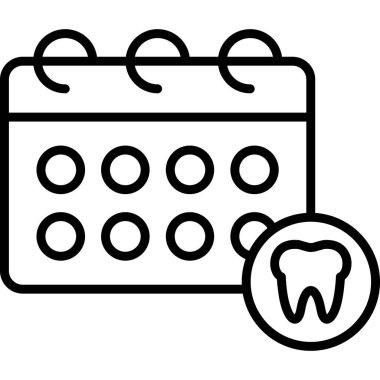 Dişçi. Web simgesi basit tasarım