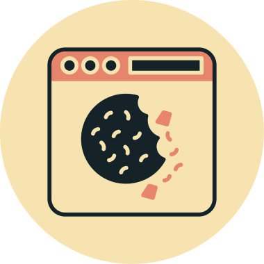 Fırın. Web simgesi basit illüstrasyon