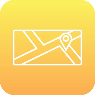 Harita işaretleyici simgesi, vektör illüstrasyonu