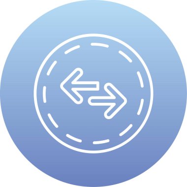 trend biçimi izole edilmiş arkaplanda sol yön simgesi