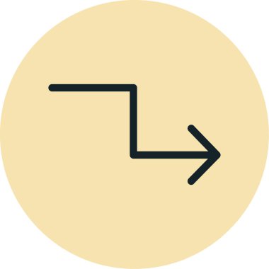 Ok. Web simgesi basit illüstrasyon