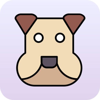 Kemikli sevimli çizgi film köpeği.