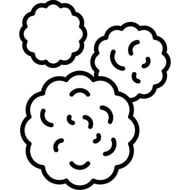 bulut simgesi, vektör illüstrasyonu