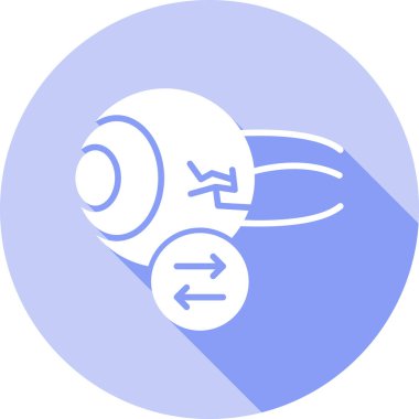 uzay uydu ağ simgesi, basit vektör illüstrasyonu