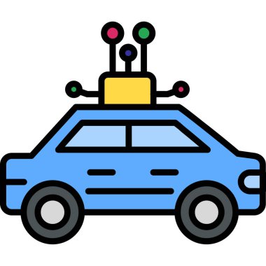 araç elektrikli araba simgesi