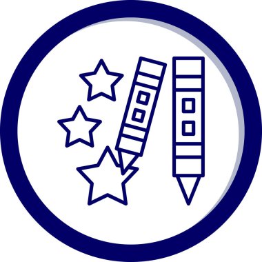 Eğitim ve öğrenme simgesinin vektör illüstrasyonu