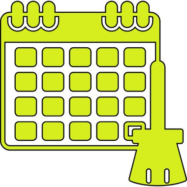 Dolu takvim tarihi gün simgesi - özet biçimi