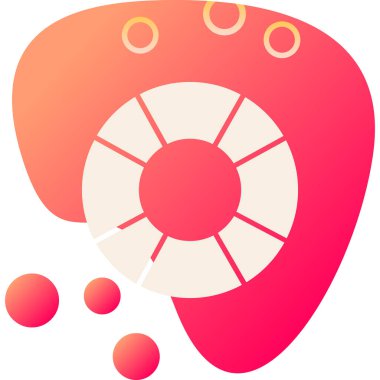 Mantar. Web simgesi basit illüstrasyon