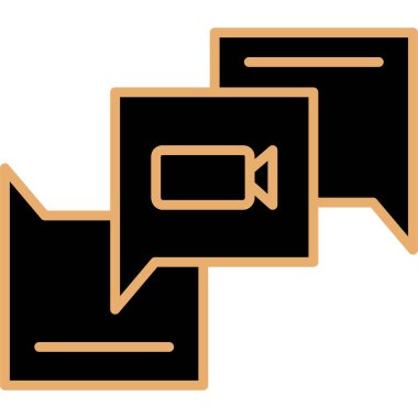 Sohbet simgesi vektör illüstrasyonu