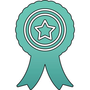 Eşsiz Yıldız Vektör Satırı Simgesi