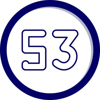 5 numaralı simge vektör illüstrasyonu