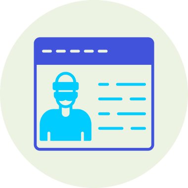 Ağ simgesi. Çevrimiçi öğrenmenin vektör illüstrasyonu