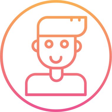 avatar adam vektör simgesi düz biçimli