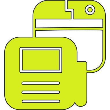 Bir dizin simgesinin vektör illüstrasyonu