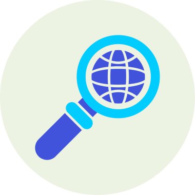 Ara. Web simgesi basit illüstrasyon