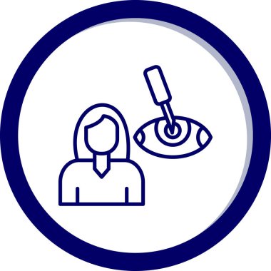 Tıbbi maskeli bir doktorun vektör çizimi