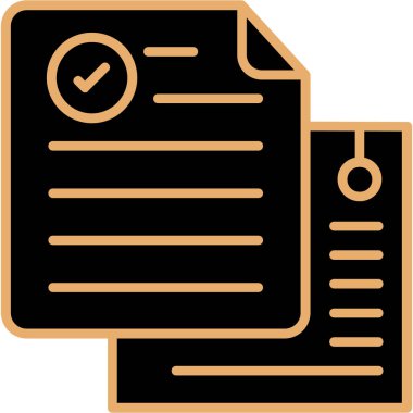 belge dosyası. Basit illüstrasyon