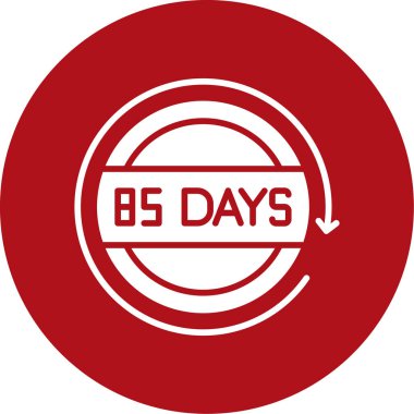 68 günlük simge resmi, vektör illüstrasyonu