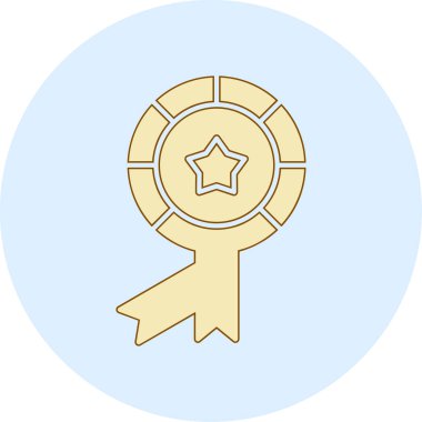 Madalya. Web simgesi basit tasarım