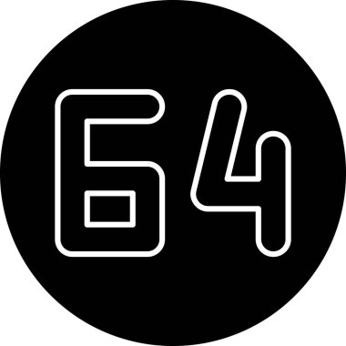 5 numaralı simge tasarımının resimleme vektörü grafiği