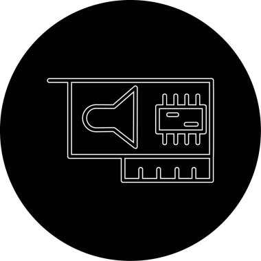 Benzersiz Radyo Vektörü Kabartma Simgesi