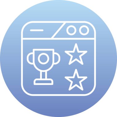 Ödül. Web simgesi basit illüstrasyon