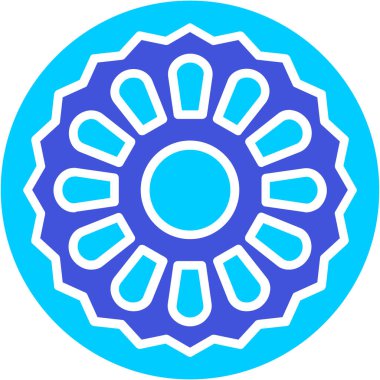 Bir çiçeğin vektör illüstrasyonu