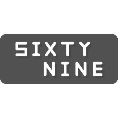 Beyaz arkaplandaki numaranın şekli 6.