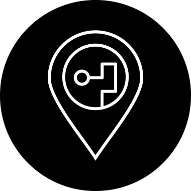 vektör gps konumu ico