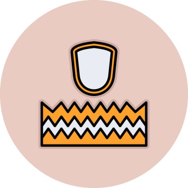 Bir şapka simgesinin vektör illüstrasyonu