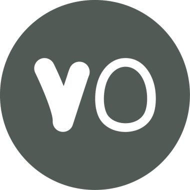 v. v harf vektör çizimi