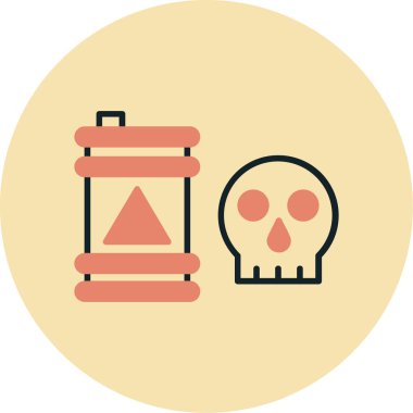 Cadılar Bayramı vektör simgesi, basit simge illüstrasyonu