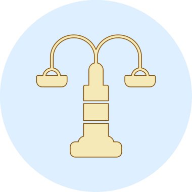 Bir çan karikatür simgesinin vektör çizimi