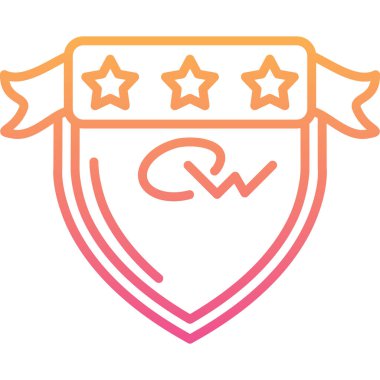 Kalkanın bir simgesinin vektör çizimi